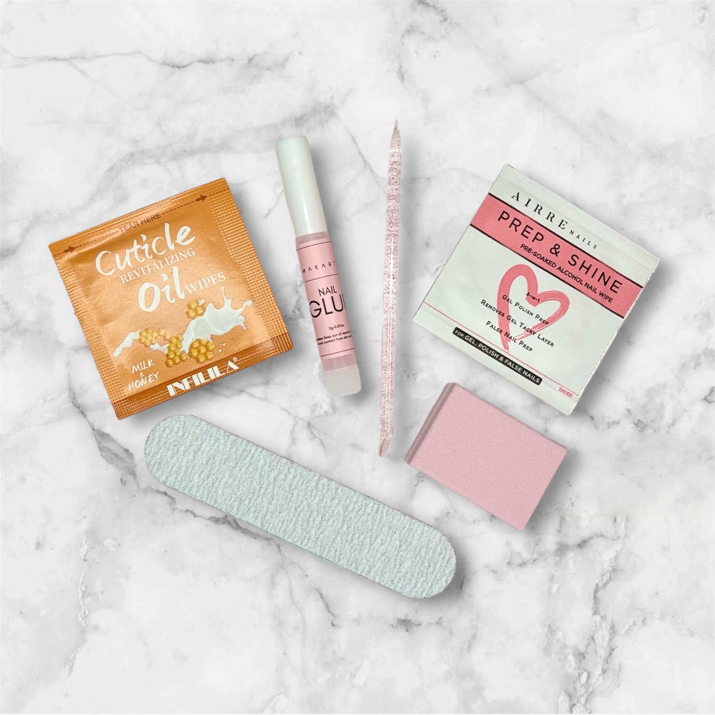 Pink Checkered and Plaid Nail Set